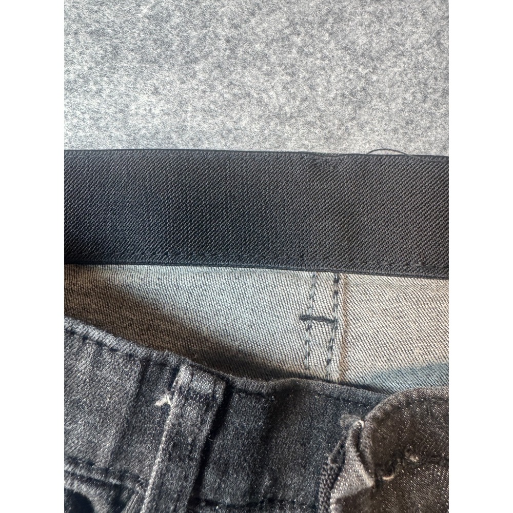 Sira Jean Womens L Gray Denim Mid Rise Frayed Hem Skinny Jeans - Picture 8 of 16